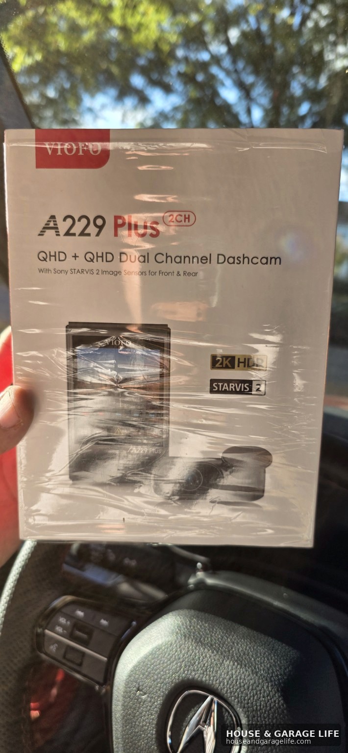 VIOFO A229 Plus dual channel dash cam package inside Acura Integra Type S